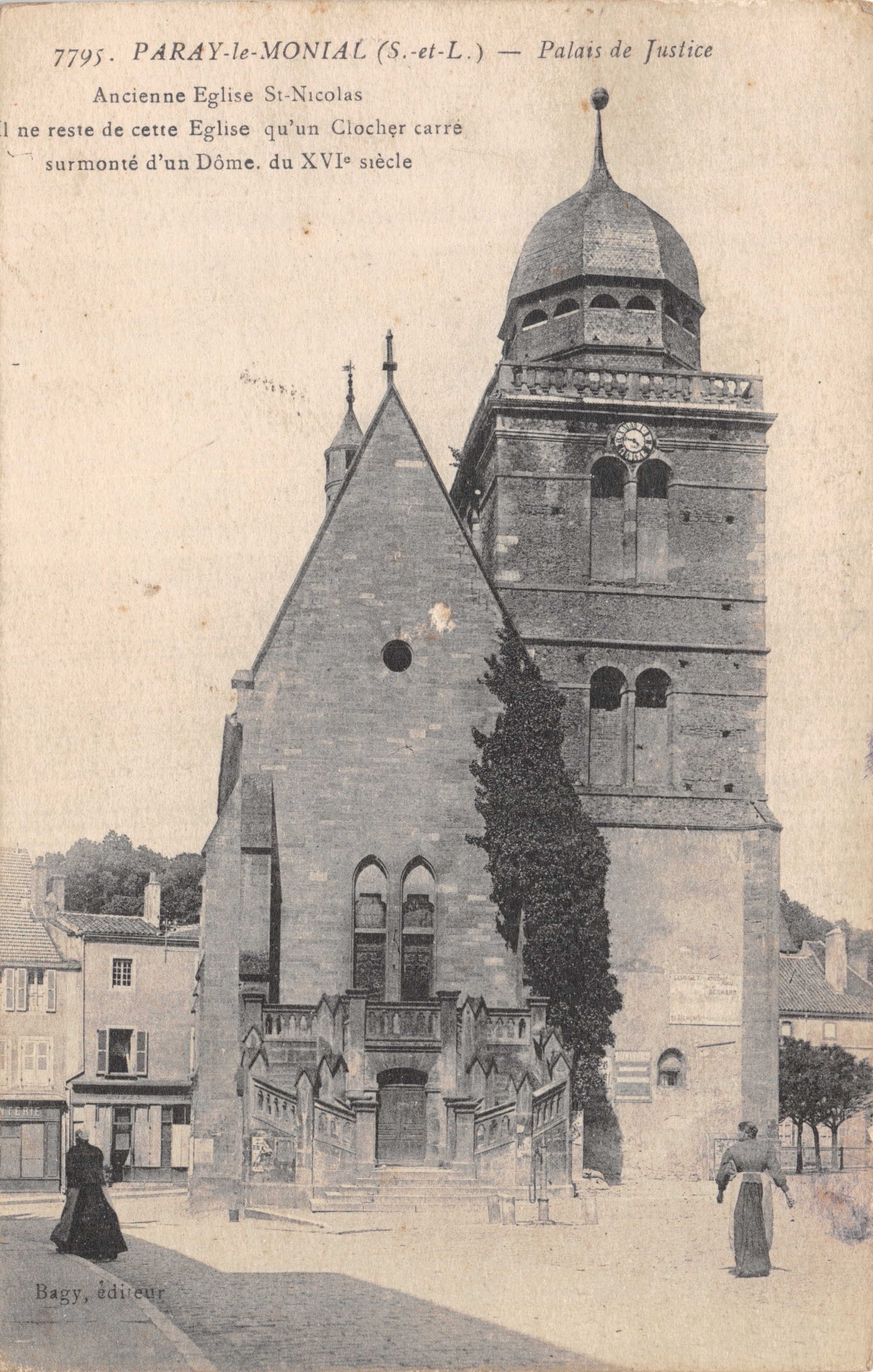 Paray-le-Monial (S.-et-L.) — Palais de Justice et Ancienne Église Saint-Nicolas
