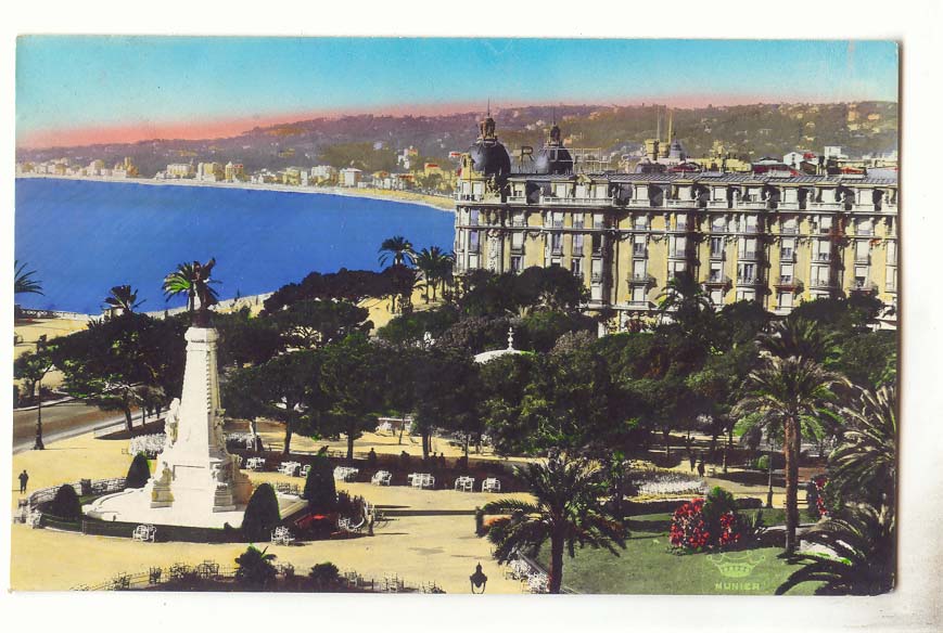 Nice CPA Les jardins et l'hotel Ruhl