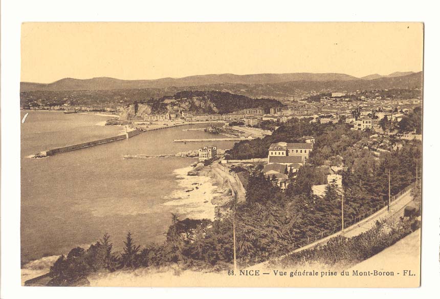 Nice CPA Vue generale prise du Mont Boron
