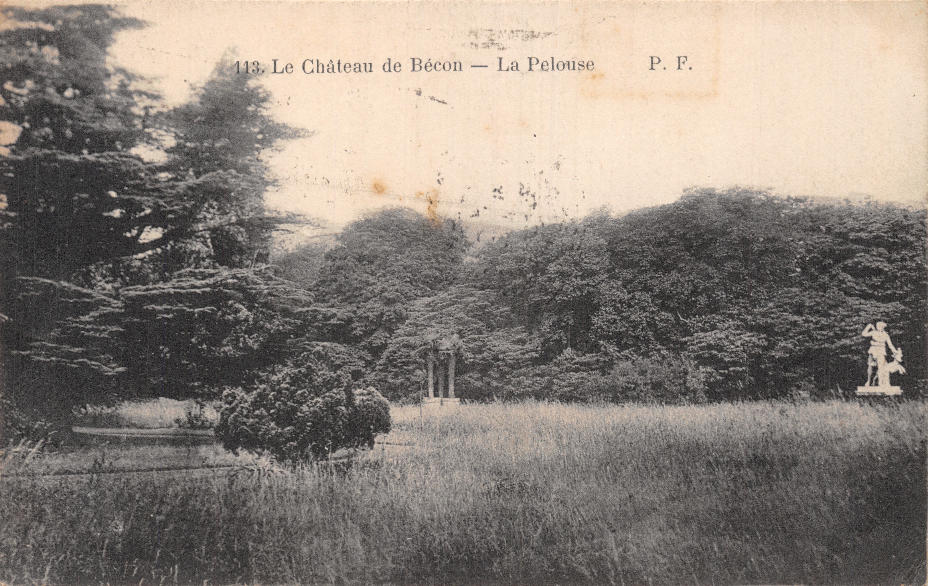 Le Château de Bécon — La Pelouse — P.F. n°113