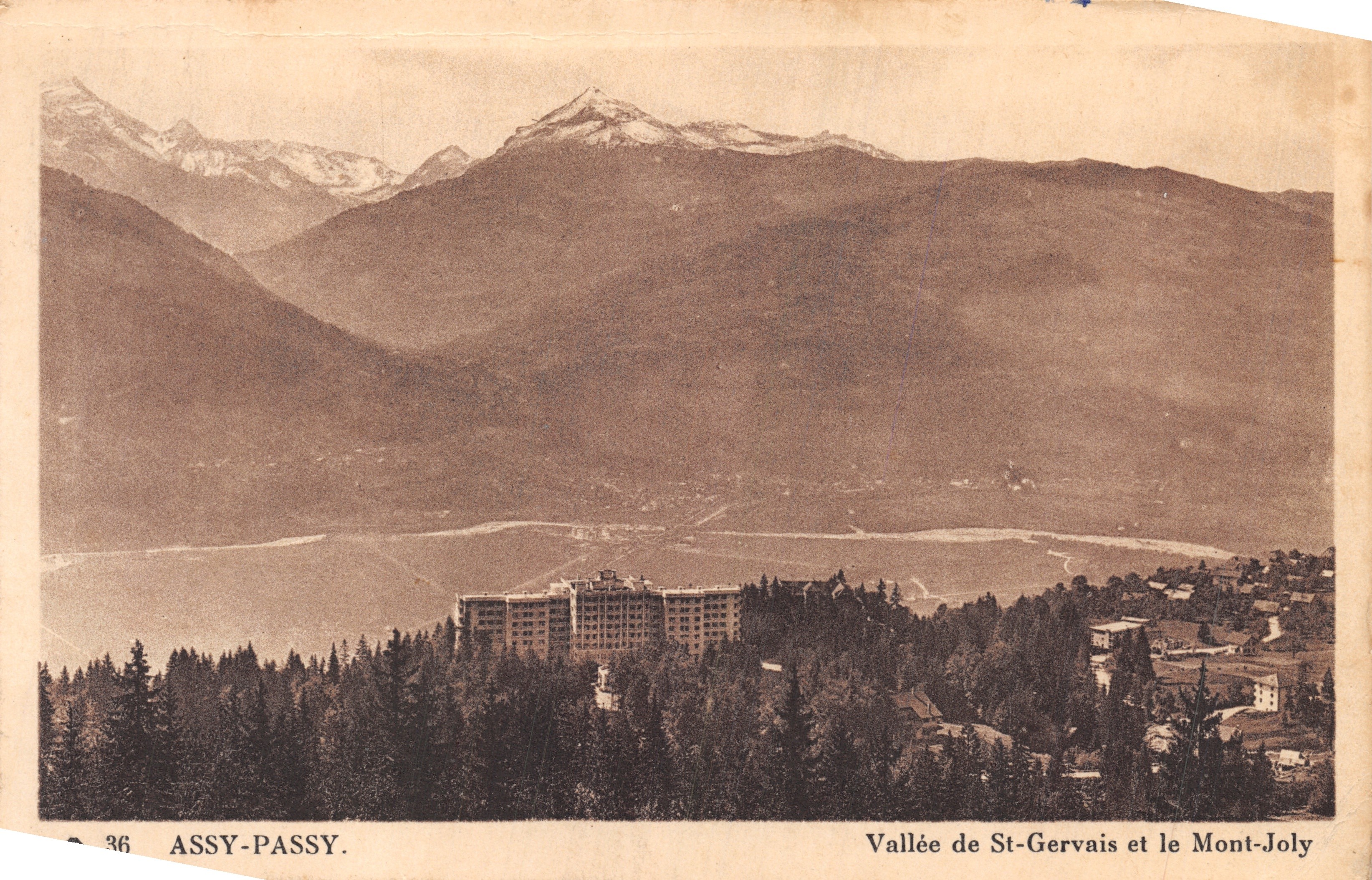 Assy-Passy — Vallée de St-Gervais et le Mont-Joly — Éditeur : Cie des Arts Photomécaniques - Simasbourg-Schilltichaim