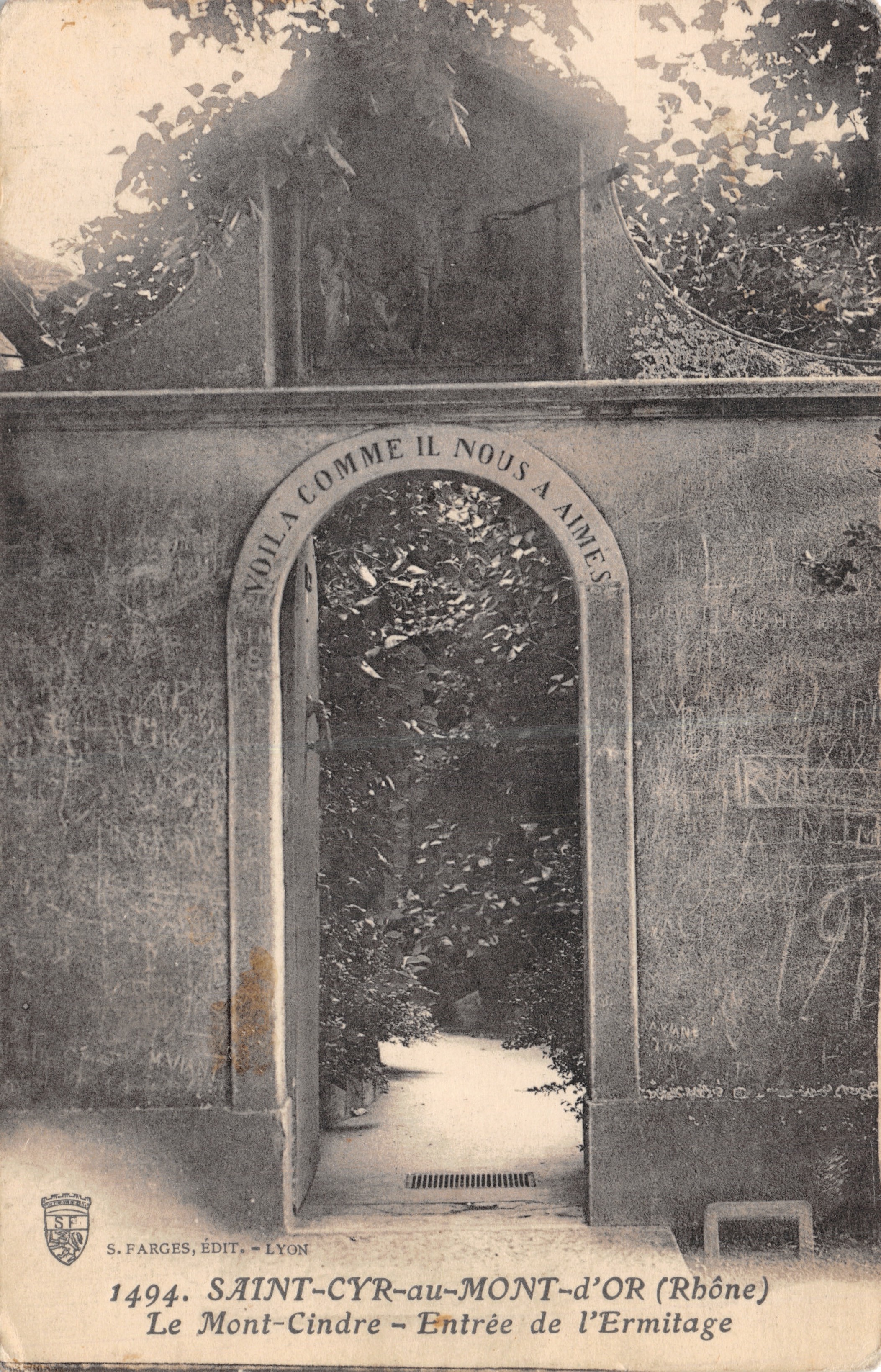 Saint-Cyr-au-Mont-d'Or (Rhône) — Entrée de l'Ermitage — S. Farges, Édit. - Lyon