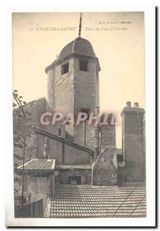 Chalon-sur-Saône — Tour de l'Ouvrier — B. F. Chalon-sur-Saône, n°11
