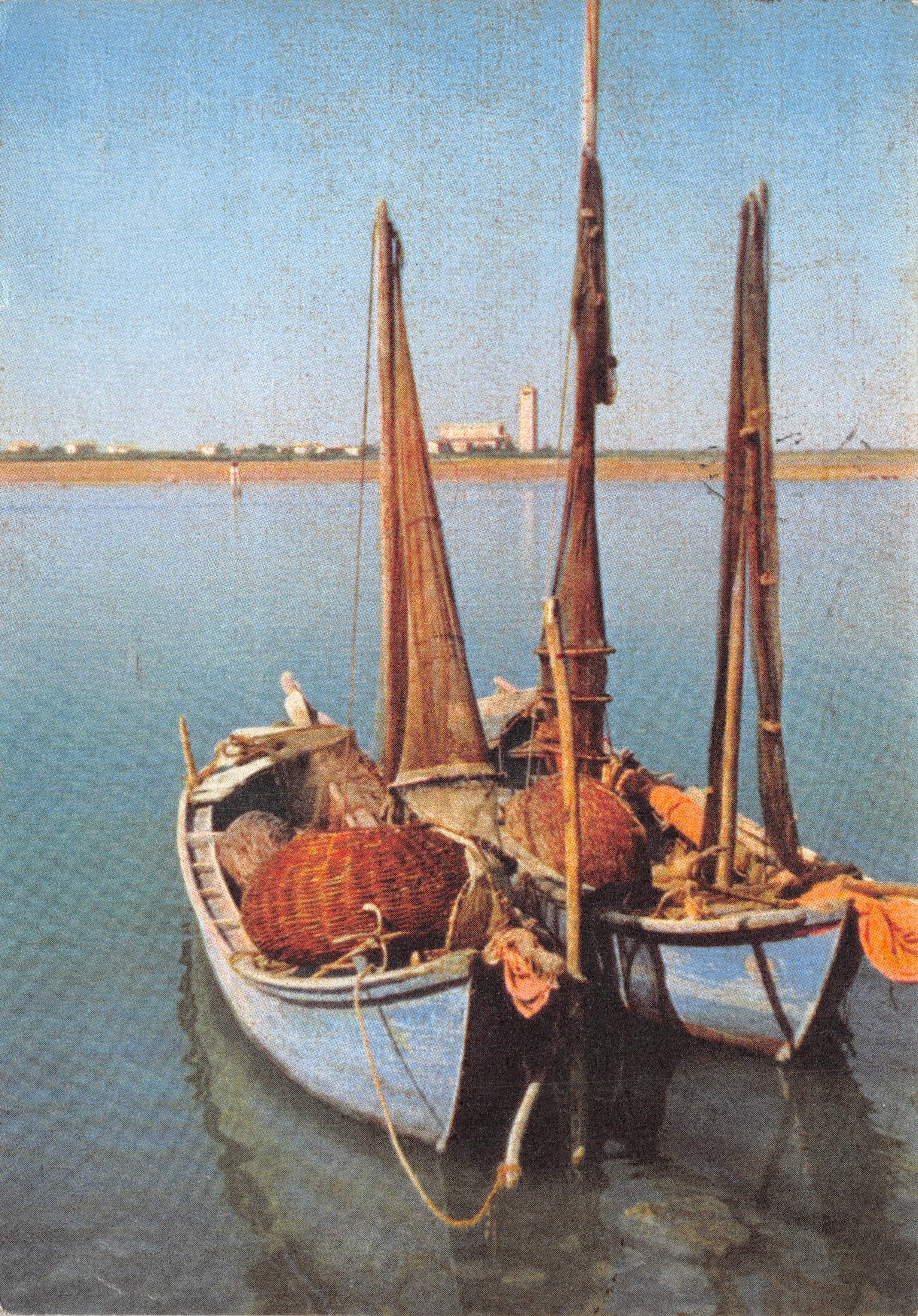 Bateaux de pêche à voiles — Vue de Torcello — Actiphos