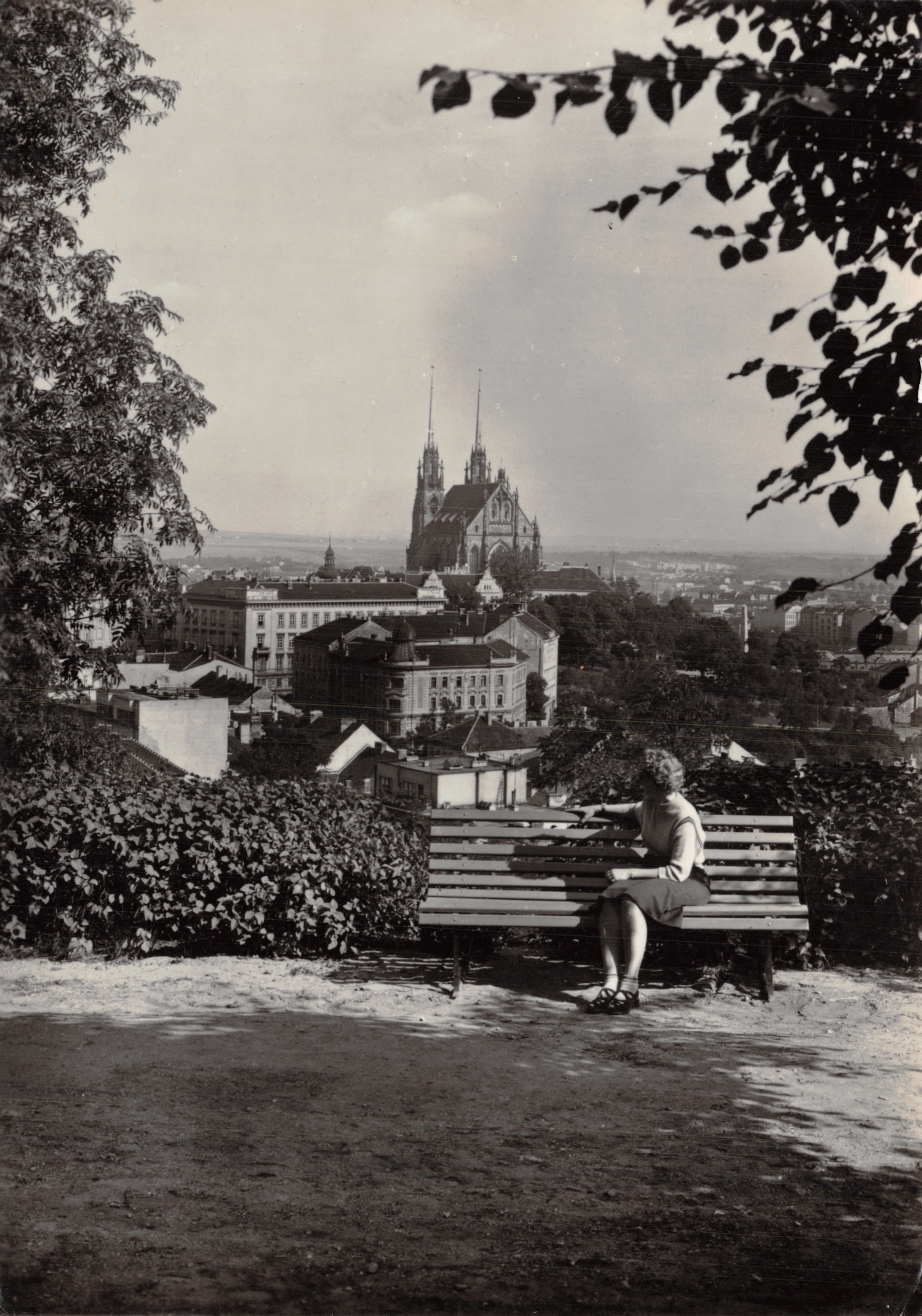 Vue de Prague — Cathédrale Saint-Vitus en arrière-plan — éditeur non visible