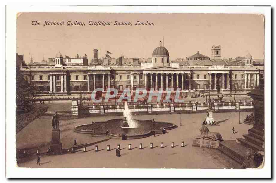 Grande Bretagne london CPA The antional Gallery Trafalgar Square