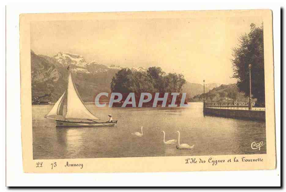 Annecy CPA L'ile des Cygnes et la tournette