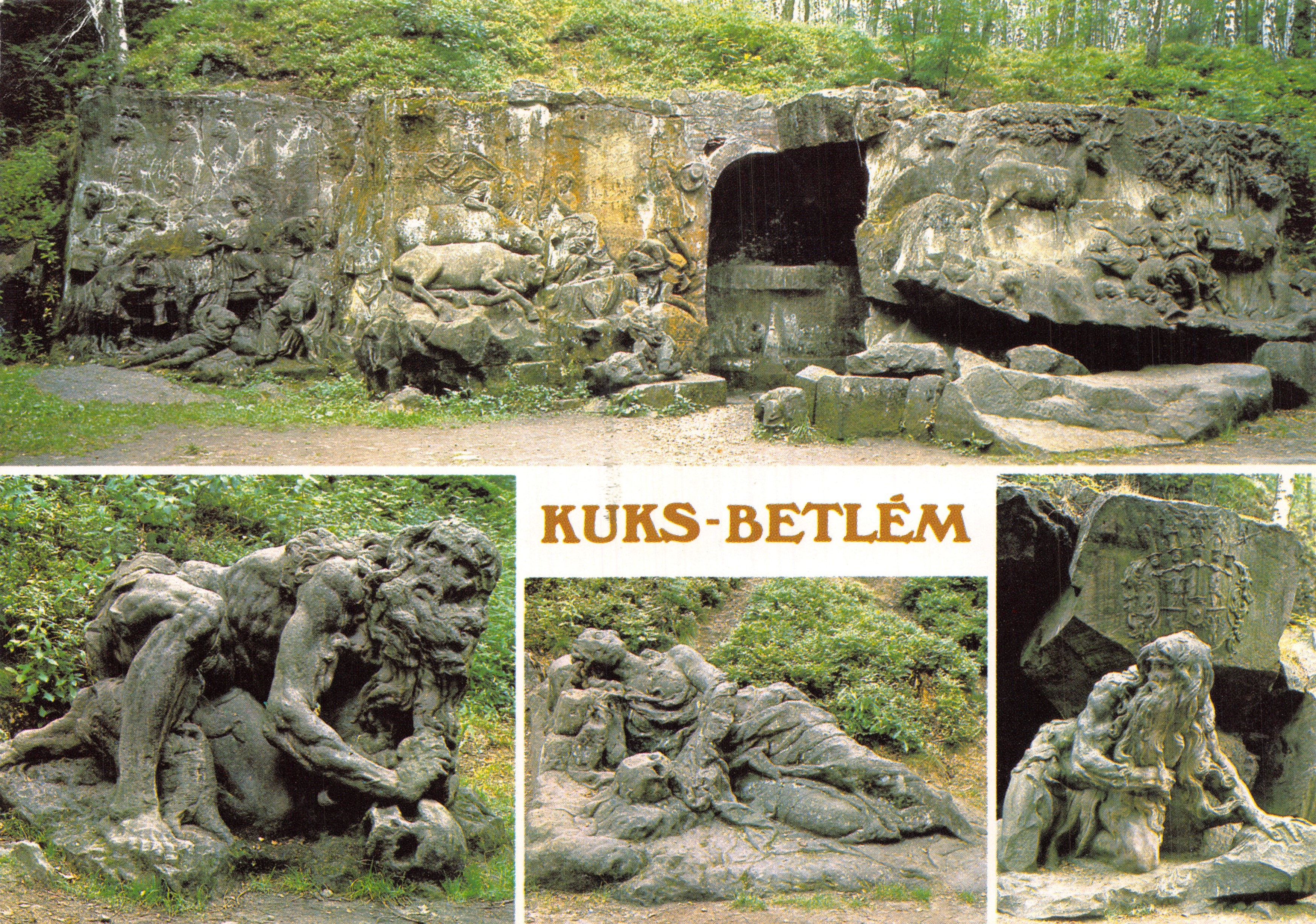 Kuks-Betlémy — sculpture en plein air dans un cadre forestier — éditeur VYDAVATELSTVÍ PRAHA