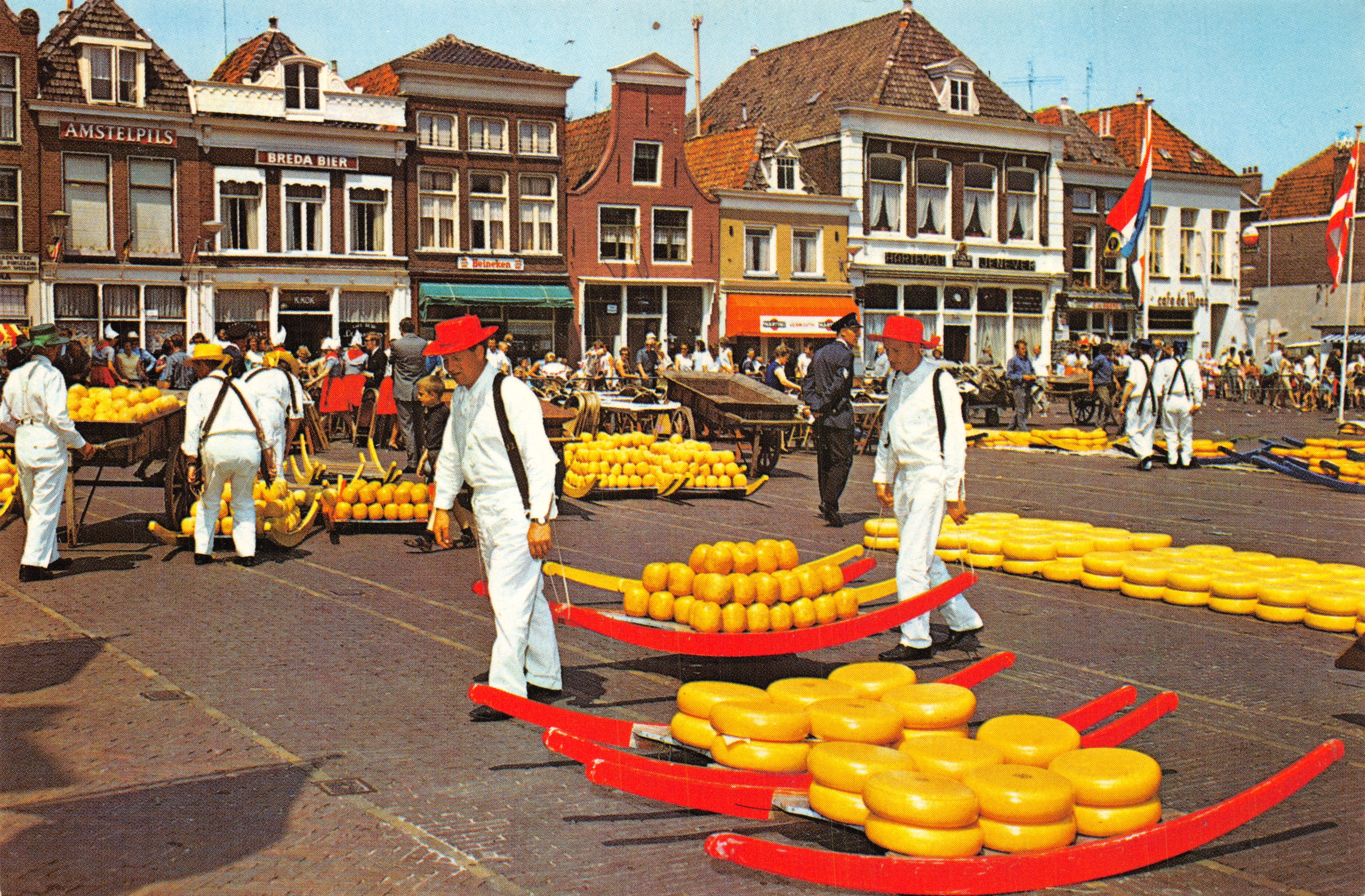 Marché du fromage d'Alkmaar — Alkmaar — éditeur Steeuwijk, n° 404