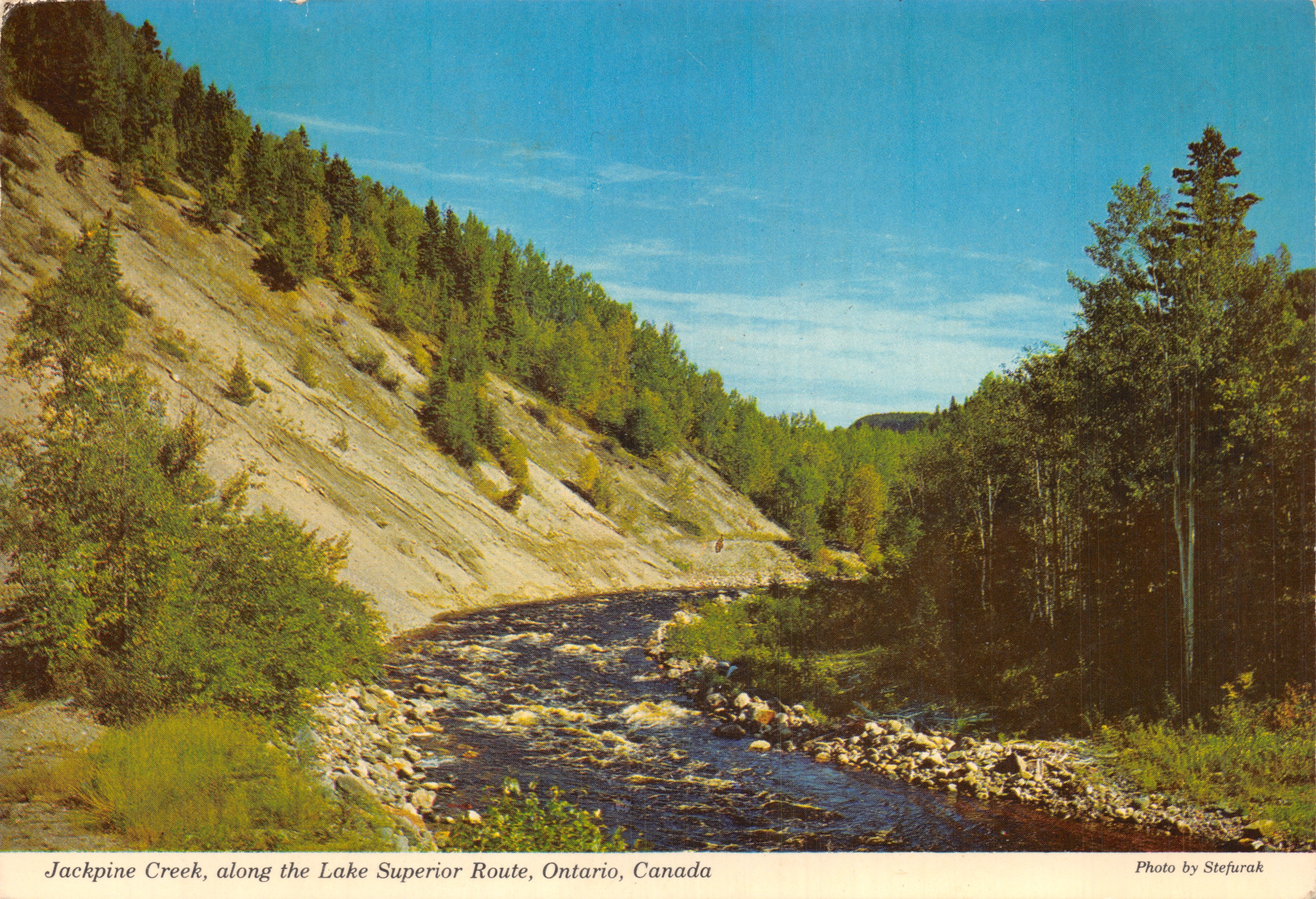 Jackpine Creek, along the Lake Superior Route, Ontario, Canada — Photo by Stefurak, éditeur Wilson's Superb, n° 16833R-10