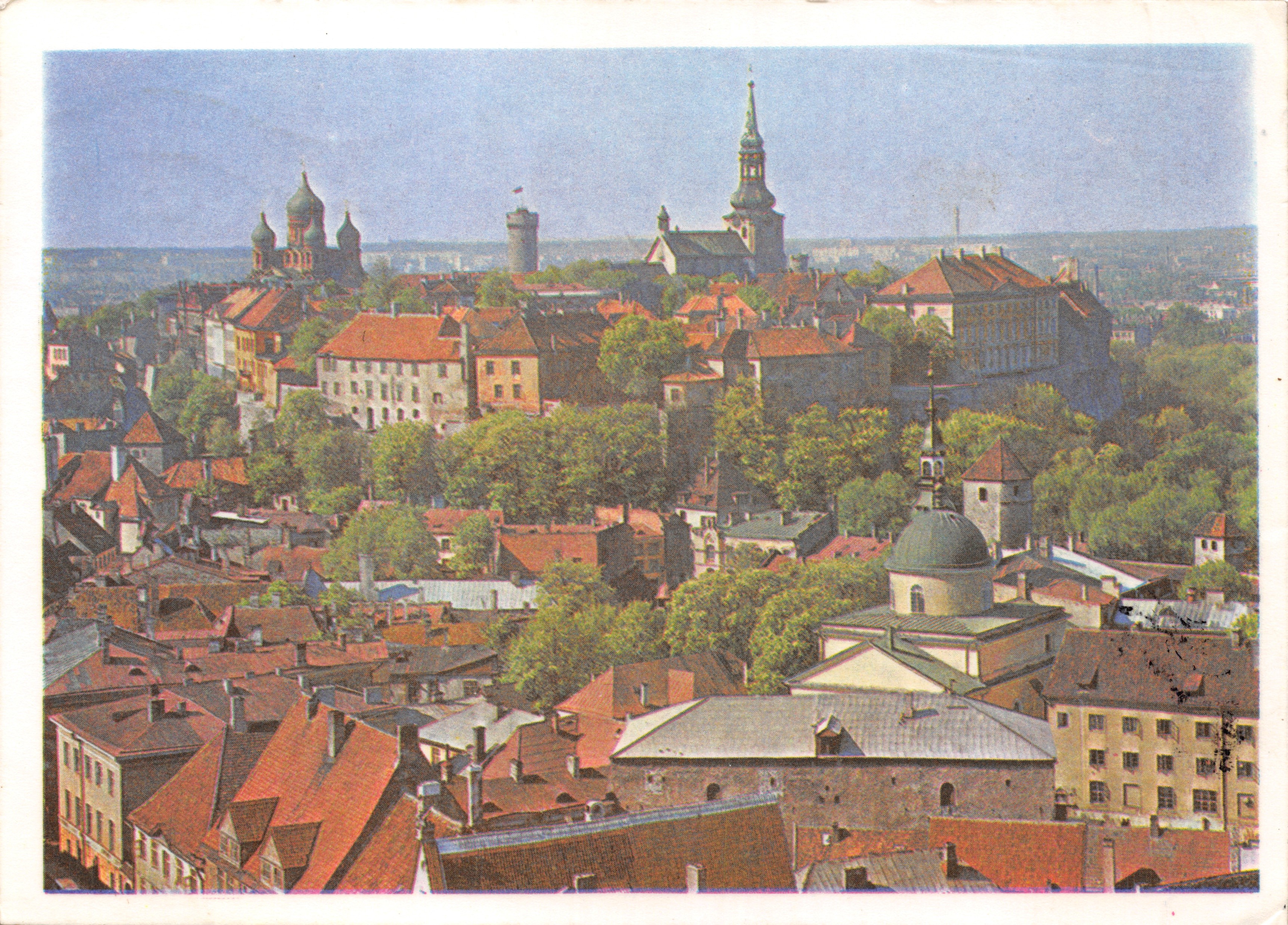 Vue de Toompea — ville de Tallinn — éditeur « Eesti Raamat »