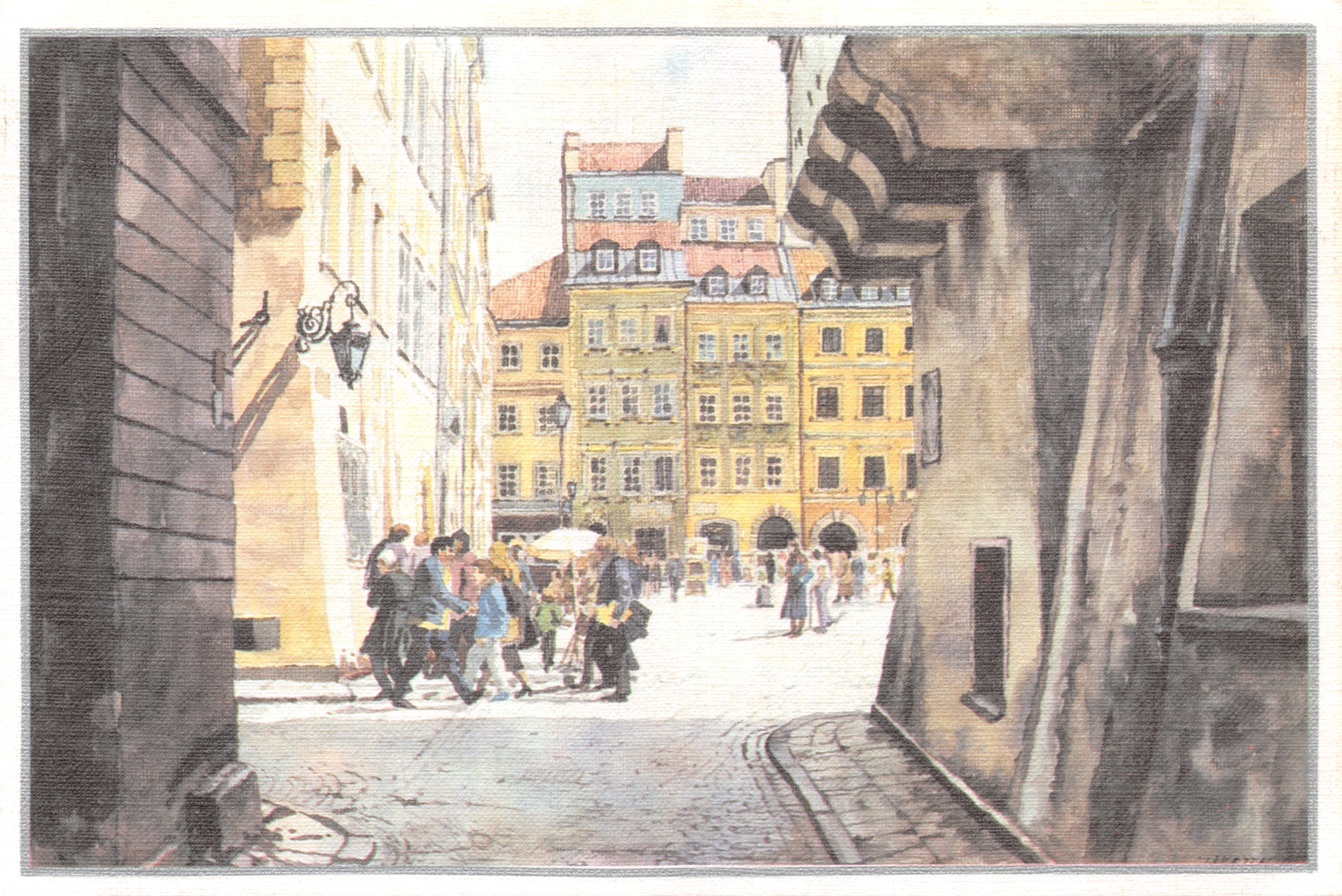Rynek Starego Miasta — place animée avec bâtiments colorés — éditeur SILVA REERIM