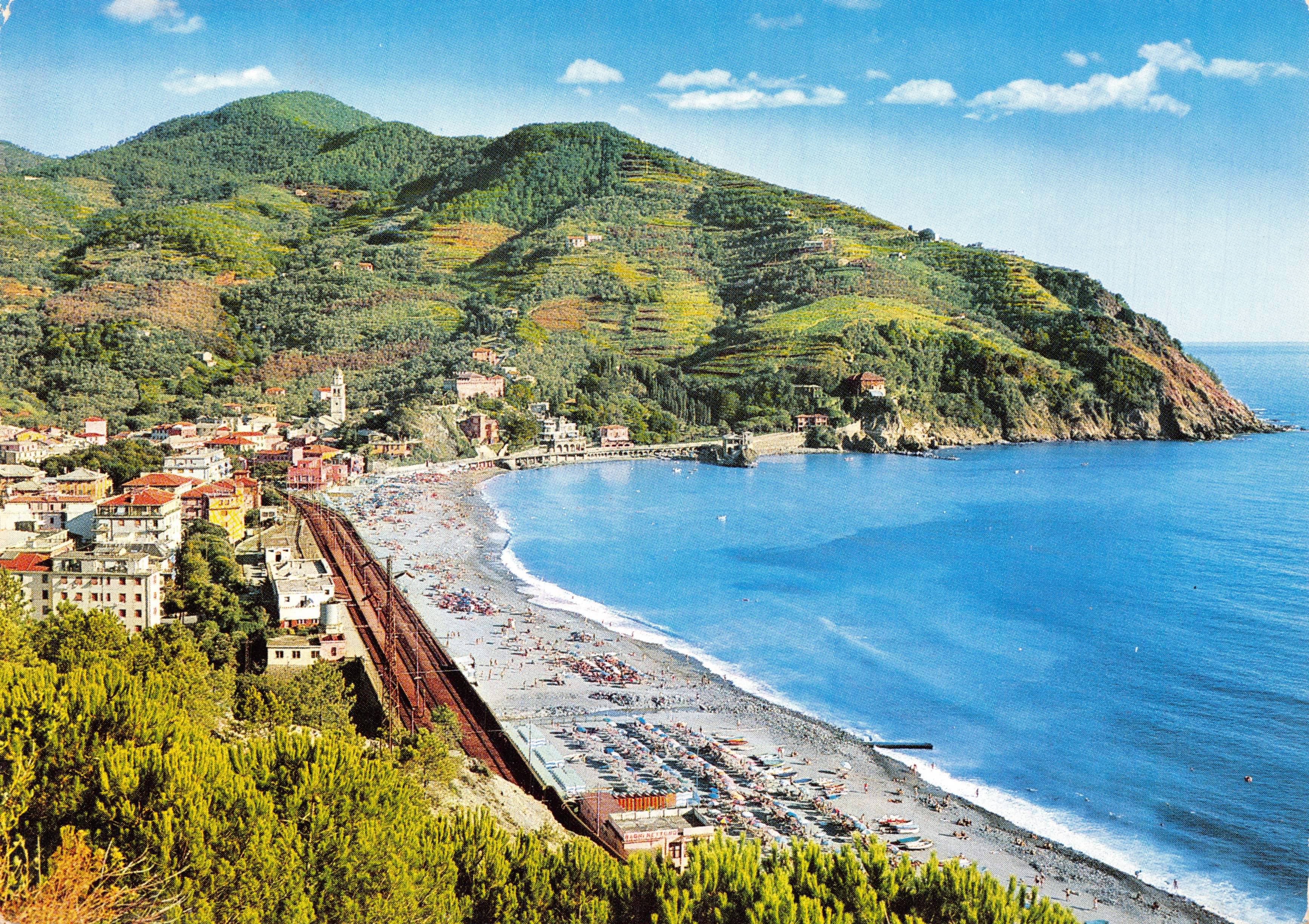 Levanto — panorama caractéristique — Fili Pagano - Genova - n° 6170 da fotocolor Kodachrome
