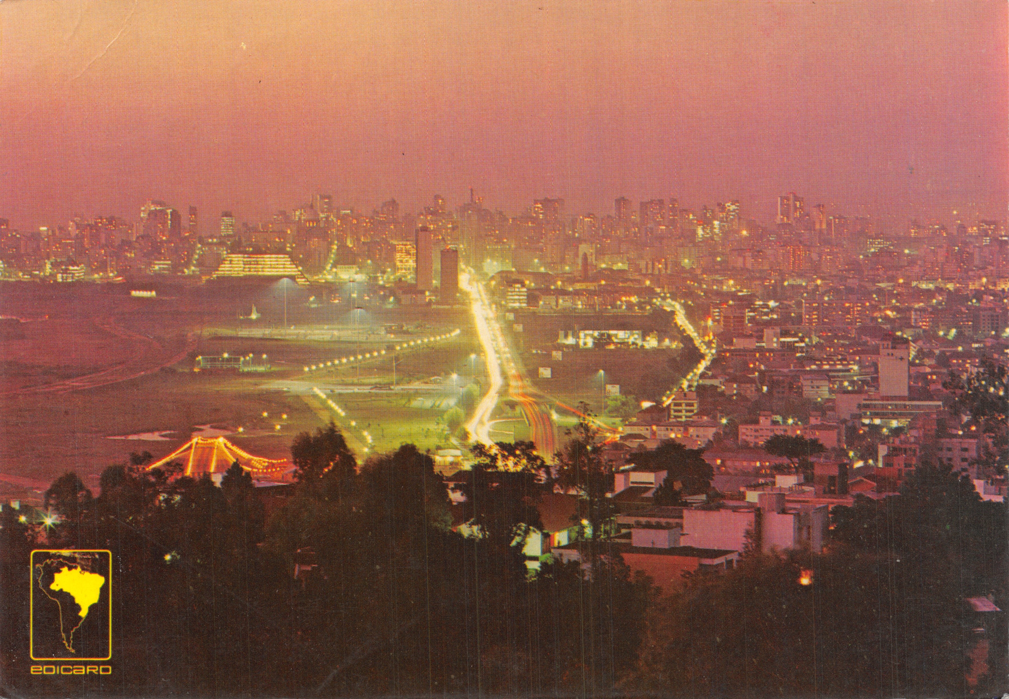 Porto Alegre — vue nocturne — éditeur EDICARDO
