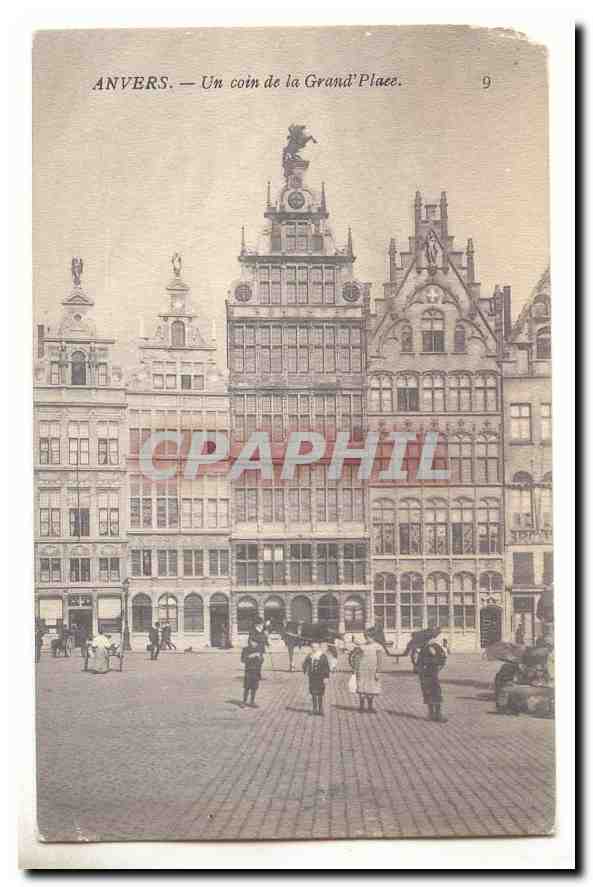 anvers CPA un coin de la grand place