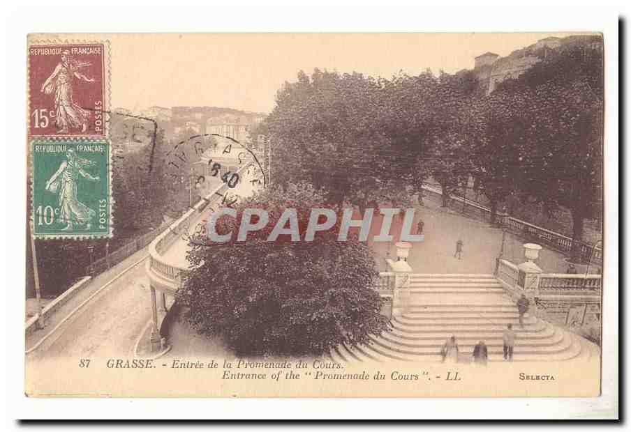 Grasse CPA Entree de la promenade du Cours