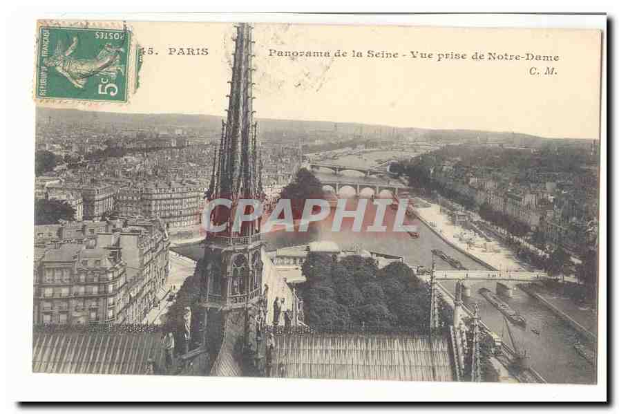 Paris (4eme) CPA Panorama de la Seine Vue prise de Notre DAme