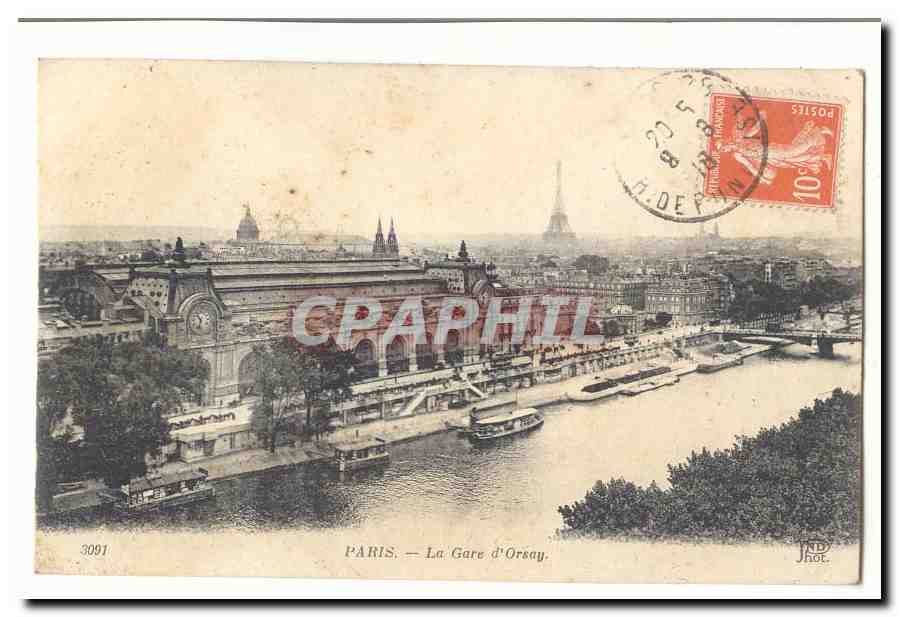 Paris — The Orsay Station — Publisher CPAPHIL, series number 3091