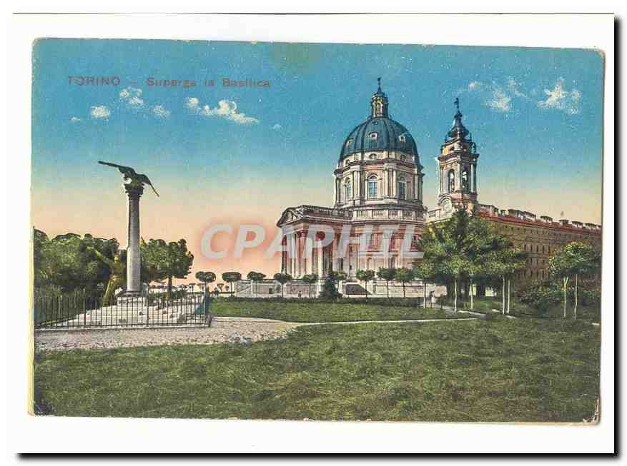 Italie Italia Torino CPA Superga la Baislica