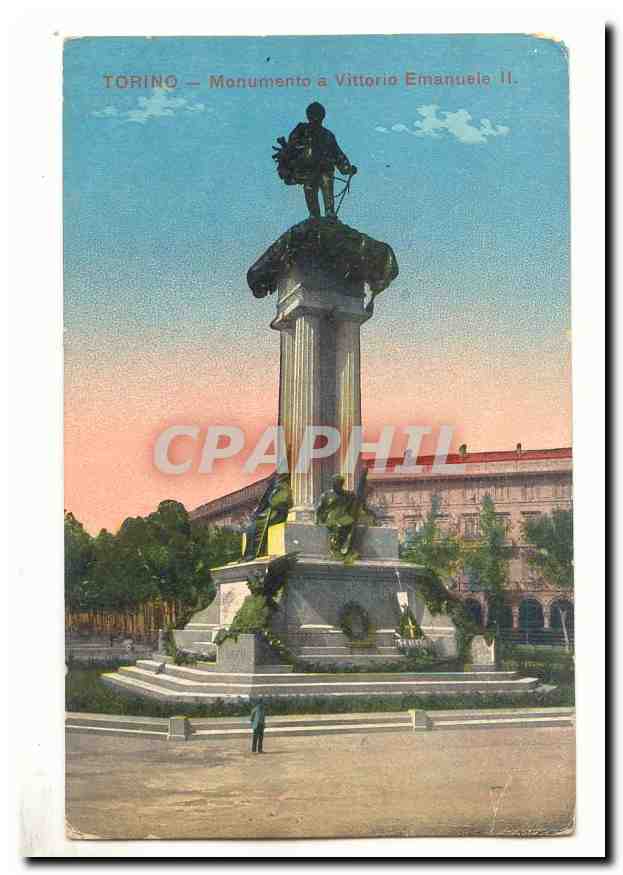 Italie Italia Torino CPA Monumento a Vittoro Emanuelle II