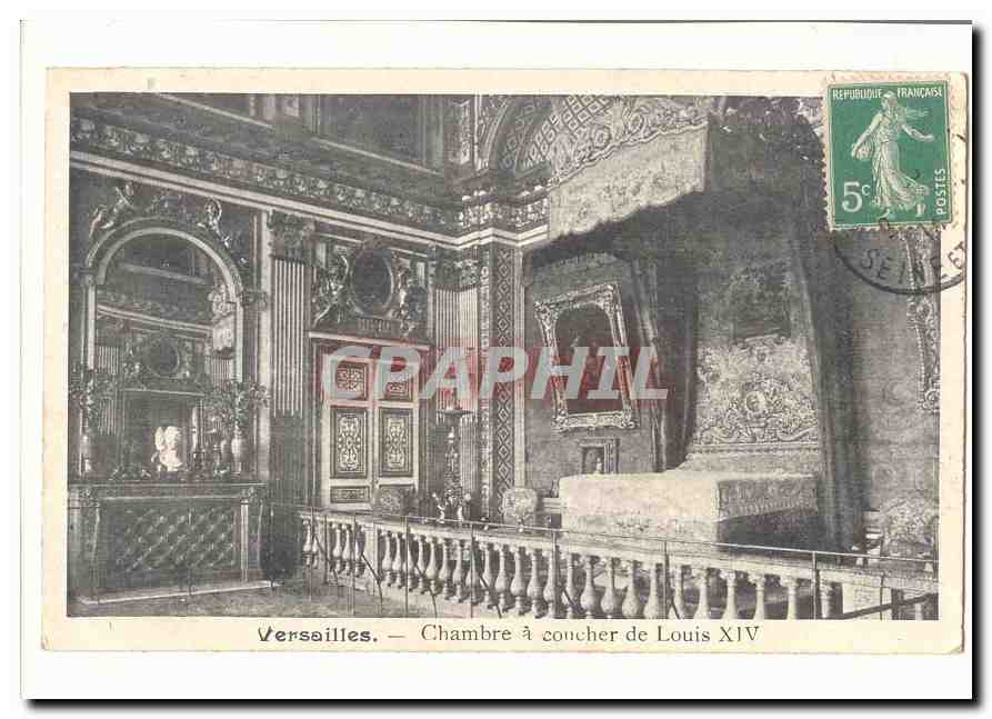 Versailles CPA Chambre a coucher de Louis XIV
