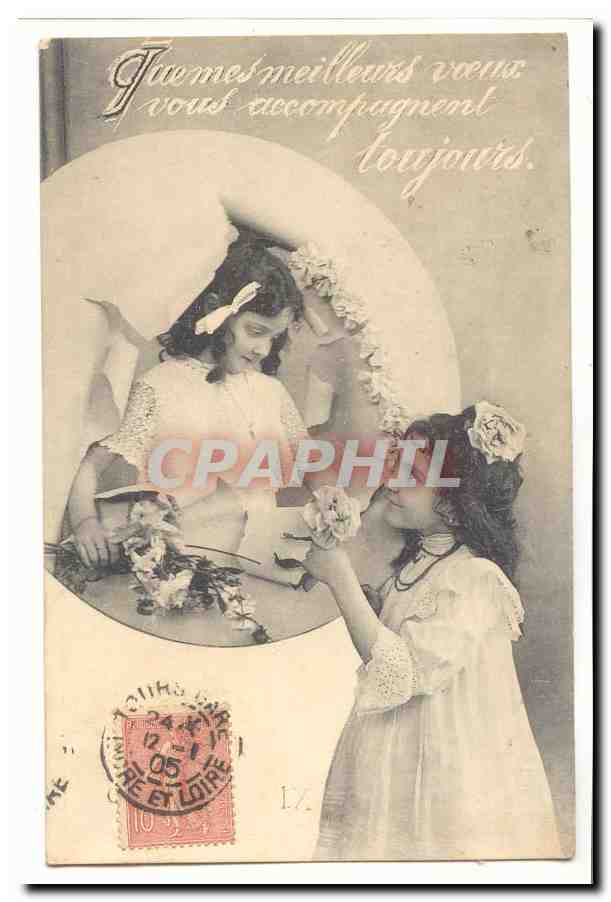 Deux jeunes filles — scène de tendresse — éditeur inconnu