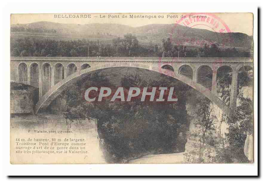 Bellegarde CPA Le pont de Montangas ou pont des pierres