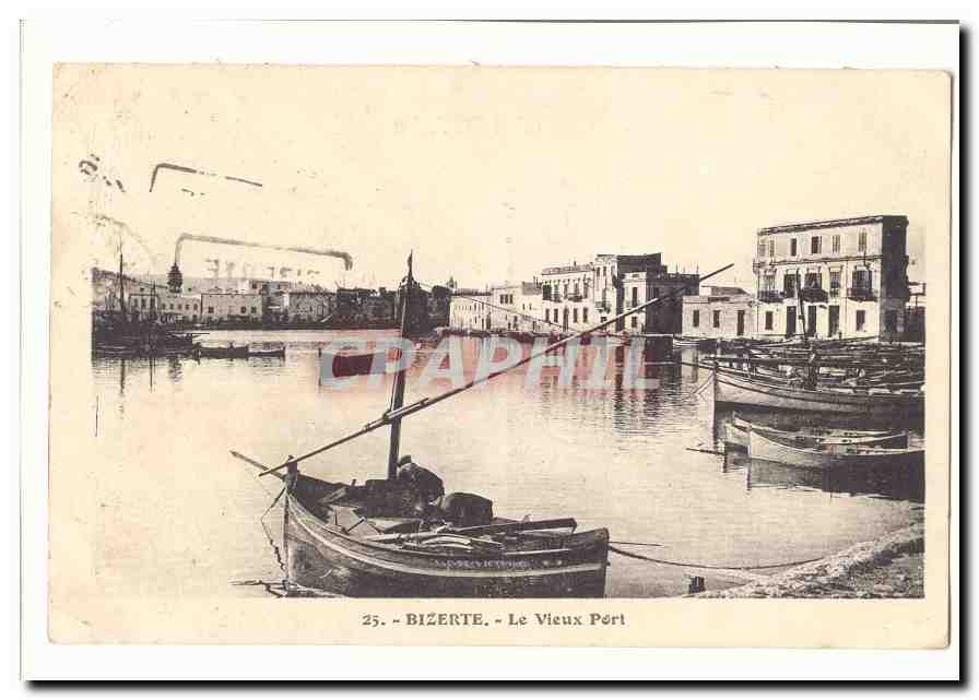 Tunisie Bizerte CPA Le vieux port