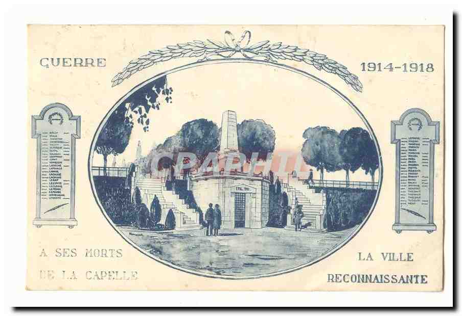 La Capelle — Monument aux morts de la guerre 1914-1918 — éditeur non visible