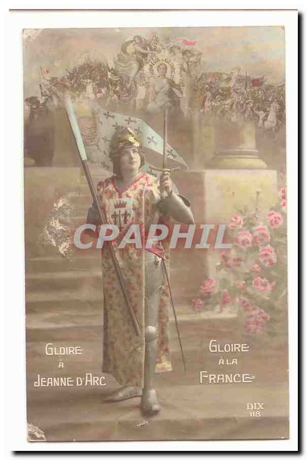 CPA Militaria Gloire a Jeanne d'arc Gloire a la Farnce