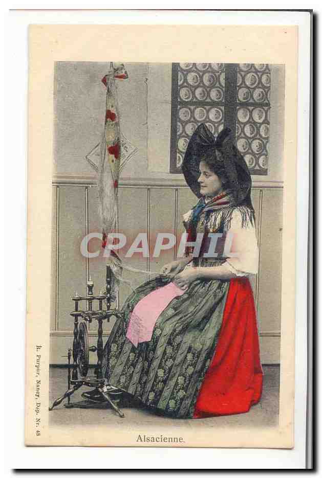 CPA Costume Alsacienne (Alsace) Rouet