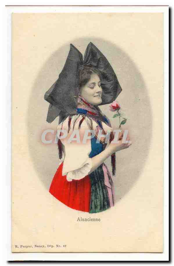 CPA Costume Alsacienne (Alsace)
