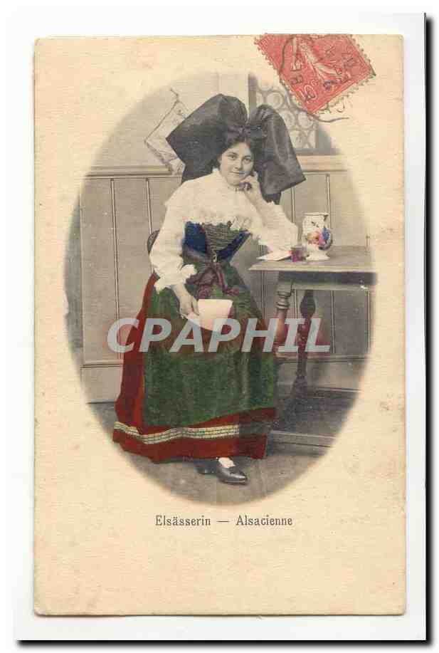 CPA Costume Alsacienne (Alsace) Rouet