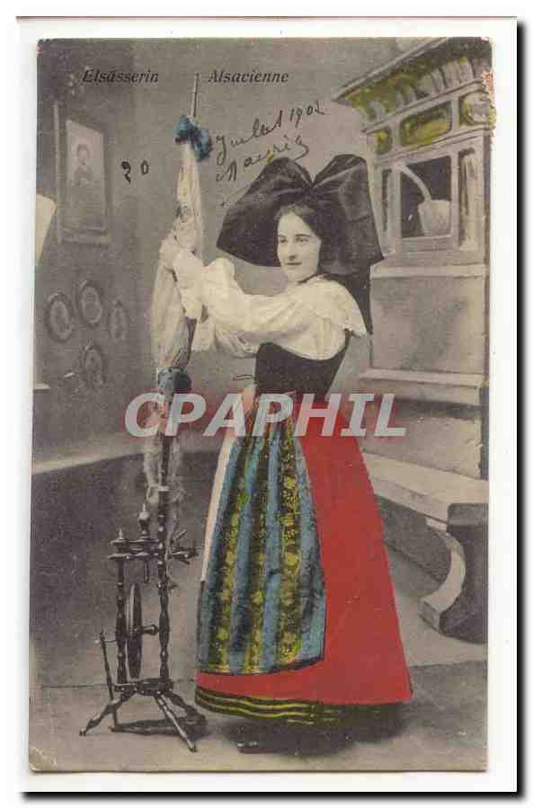 CPA Costume Alsacienne (Alsace) Rouet