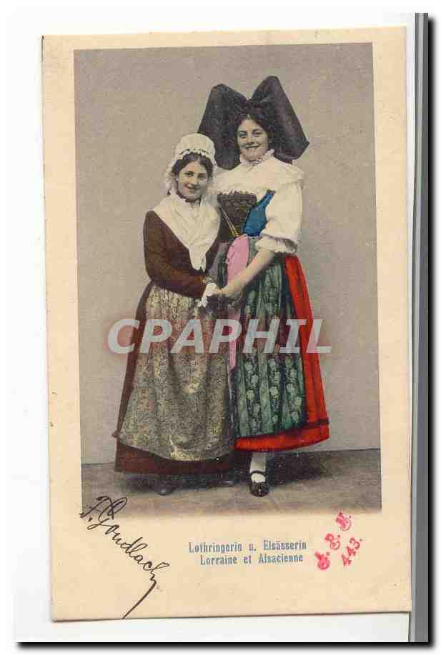 CPA Costume Alsacienne (Alsace) lorraine et Alsacienne