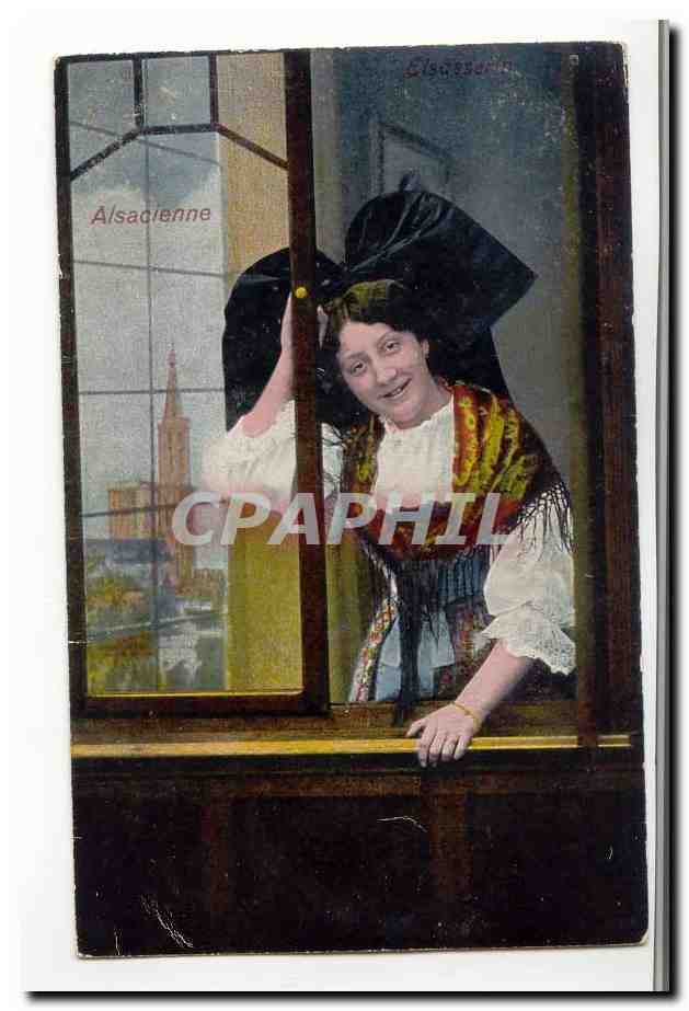 CPA Costumes Alsaciens (Alsace) Alsacienne