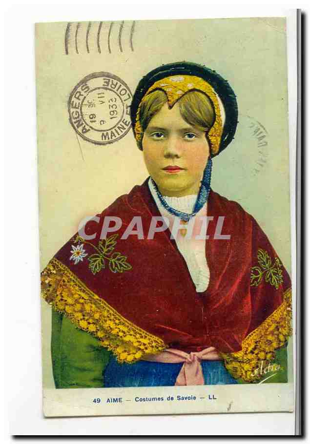 Aime CPA Costumes de Savoie