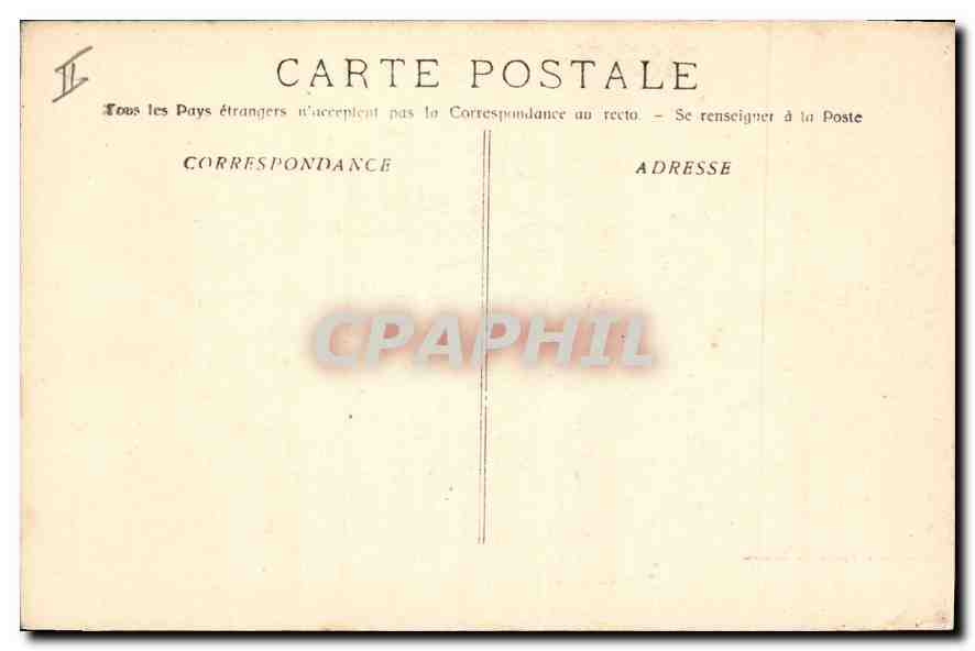 CPA N D de Rochefort Avenue de l'Eglise  — Verso