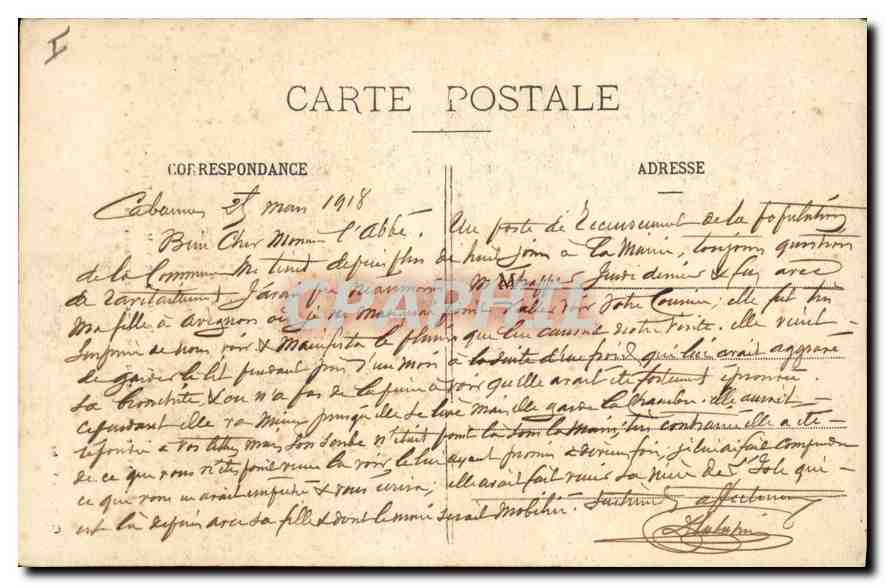CPA A Notre Dame de Rochefort Gard Station de l'Agonie de Notre Seigneur devant la Croix de Jerusale — Rückseite