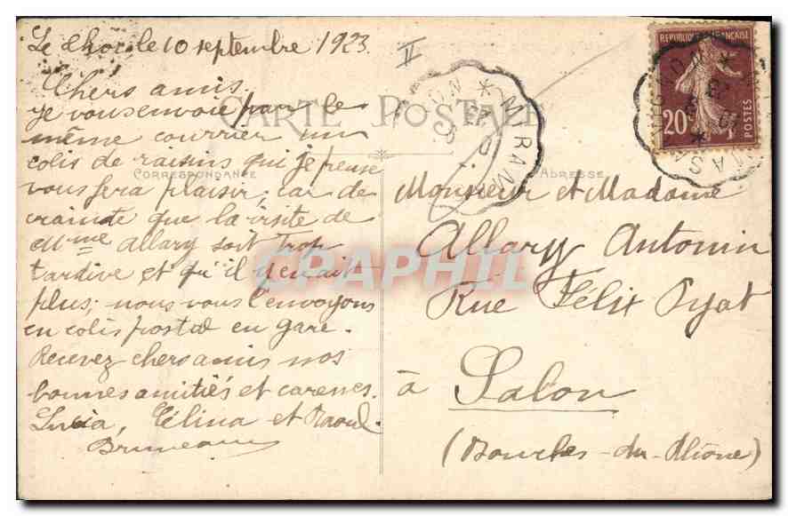 CPA N D de Rochefort du Gard Autel Lateral dedie a Ste Victoire  — Verso