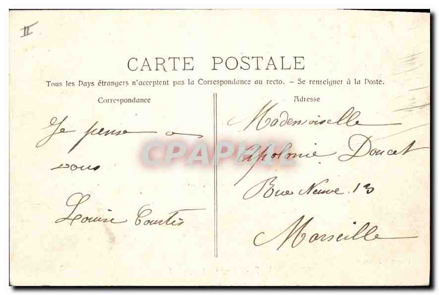 CPA N D de Rochefort Le Calvaire  — Verso