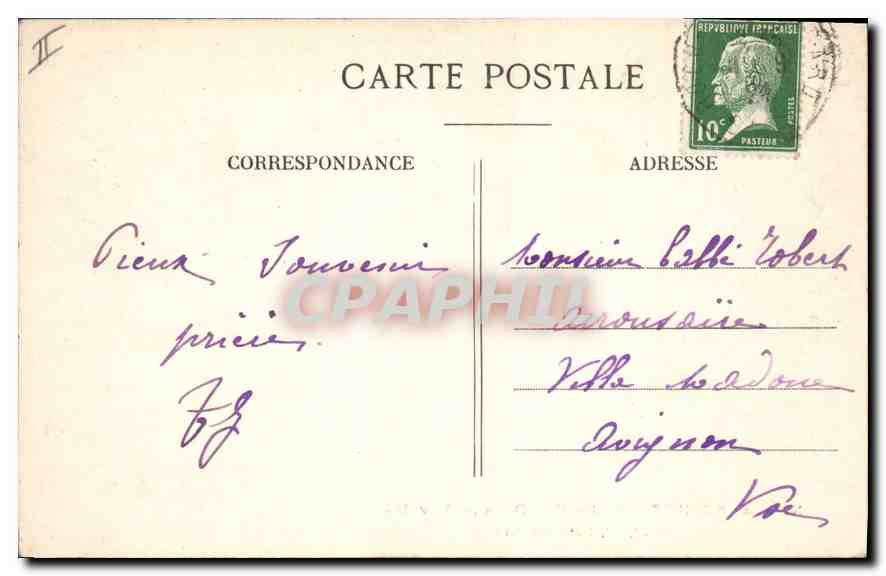 CPA N D de Rochefort Gard Dans le Calvaire  — Rückseite