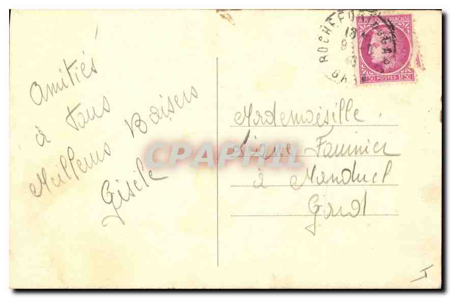 CPA N D de Rochefort Gard Jeunes Gravissant le Calvaire  — Rückseite