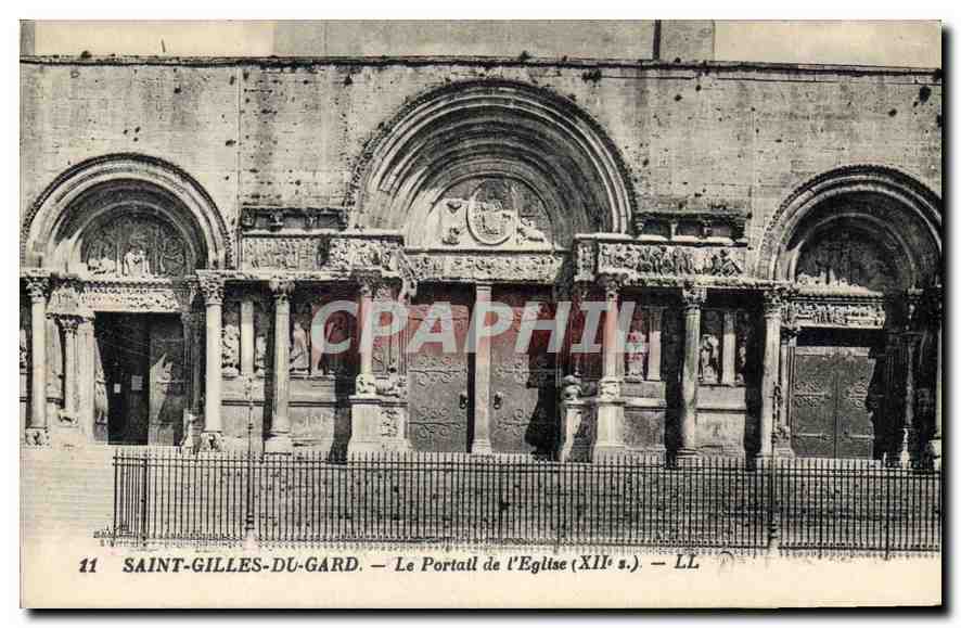 Saint-Gilles-du-Gard — Le Portail de l'Église (XIIe s.) — LL