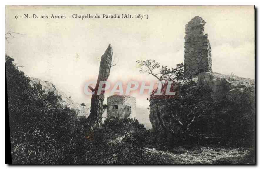 CPA N D des Anges Chapelle du Paradis 