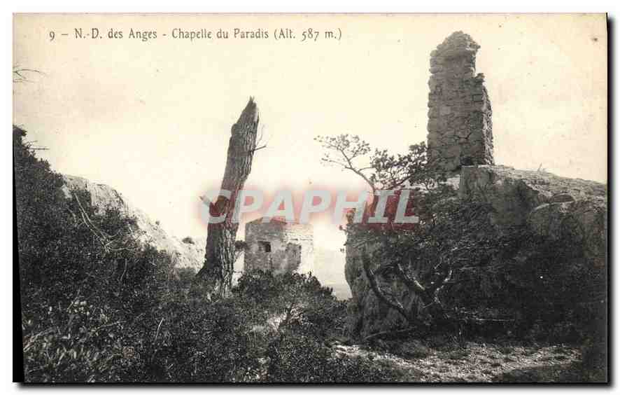 CPA N D des Anges Chapelle du Paradis 