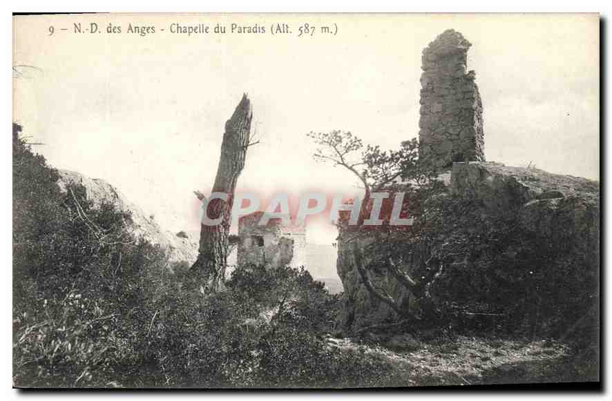 CPA N D des Anges chapelle du Paradis 
