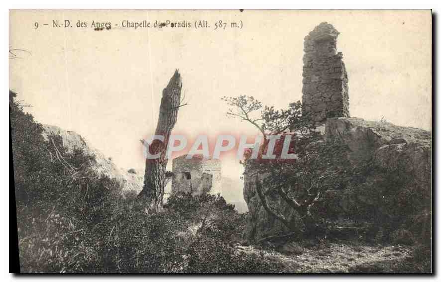 CPA N D des Anges chapelle du Paradis 