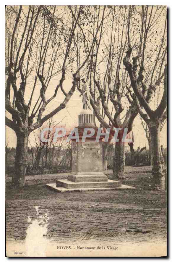CPA Noves Monument de la Vierge 
