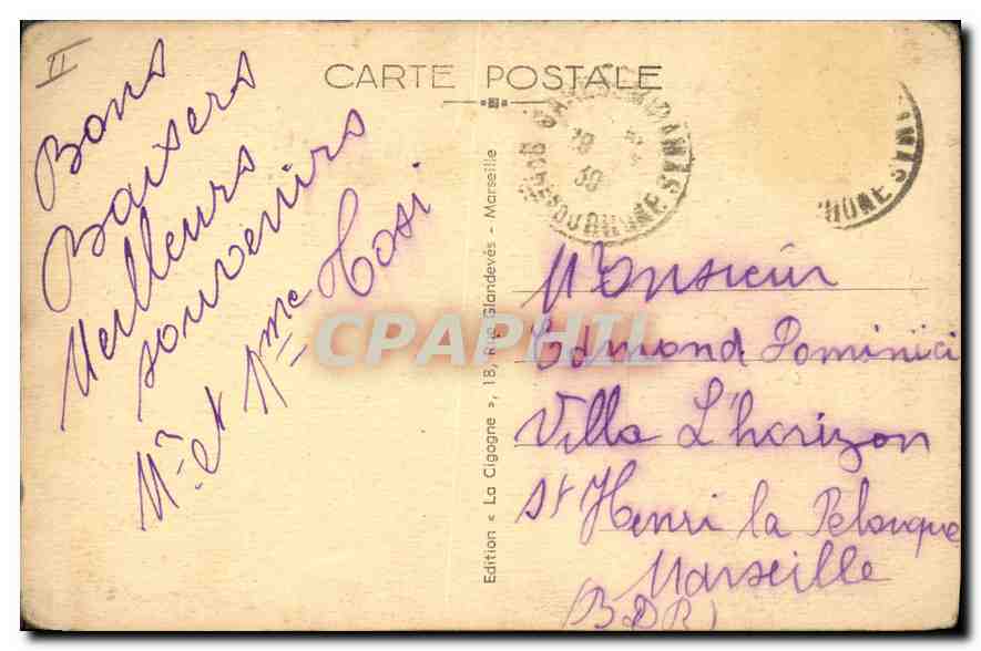 CPA Miramas l'eglise  — Rückseite